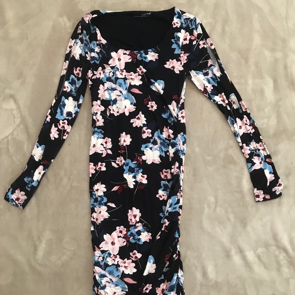 Pea in the Pod floral long sleeve dress